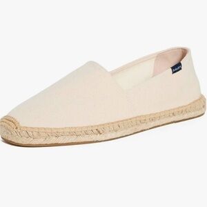 NWT Soludos Men's Tan Espadrille the Dali original in natural undyed 10- 10.5